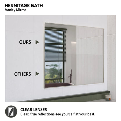 Obvilion 36 in. W x 30 in. H Rectangular Framed Wall Bathroom Vanity Mirror 3630BN-7