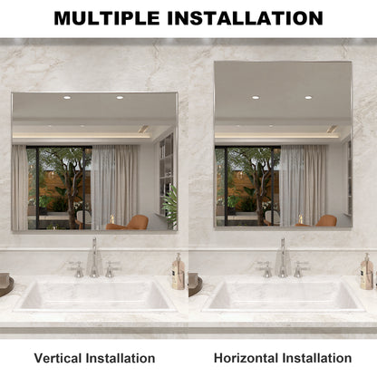 Nova 36 in. W x 30 in. H Rectangular Framed Wall Bathroom Vanity Mirror 3630BN-8_8ad28561-3d2b-42af-9b29-2d91c7bebd1d