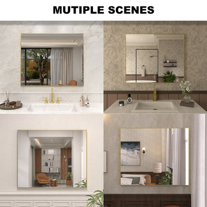 Nova 36 in. W x 30 in. H Rectangular Framed Wall Bathroom Vanity Mirror 3630GD-13_502a681c-c06b-4569-952a-597b0e20a2f7