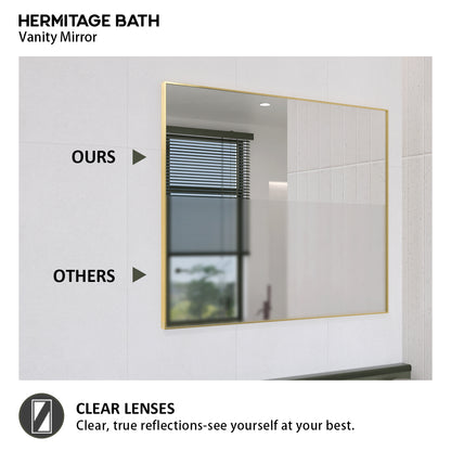 Obvilion 36 in. W x 30 in. H Rectangular Framed Wall Bathroom Vanity Mirror 3630GD-7