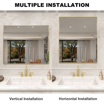 Nova 36 in. W x 30 in. H Rectangular Framed Wall Bathroom Vanity Mirror 3630GD-8_3aa8b7b1-3f7d-4605-a70e-c0841e01506c