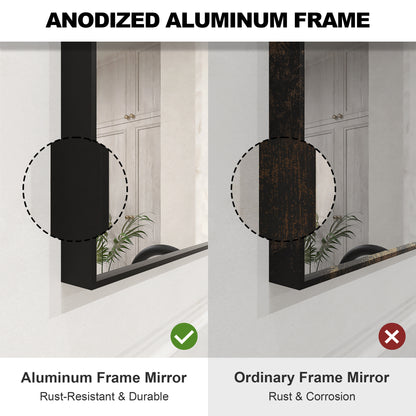Nova 36 in. W x 30 in. H Rectangular Framed Wall Bathroom Vanity Mirror 3630MB-6