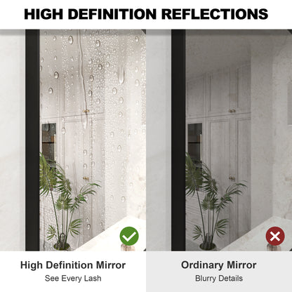Nova 36 in. W x 30 in. H Rectangular Framed Wall Bathroom Vanity Mirror 3630MB-7