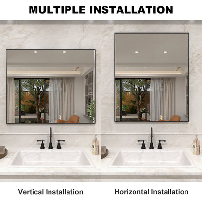 Nova 36 in. W x 30 in. H Rectangular Framed Wall Bathroom Vanity Mirror 3630MB-8