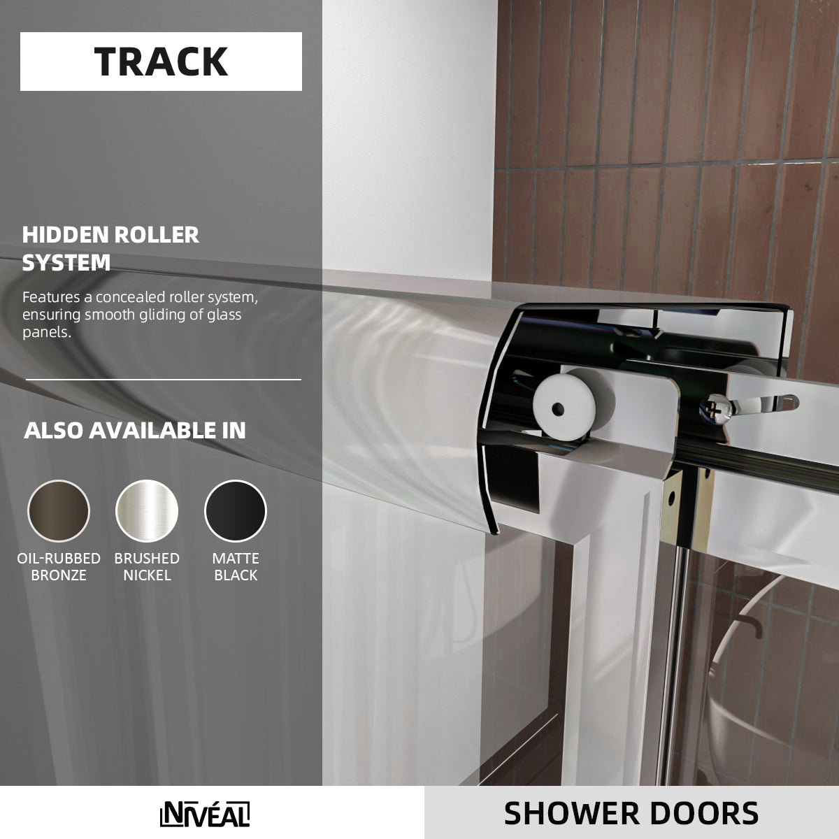 Niveal Luminous 59 in. W x 56 in. H Sliding Framed Tub Door with Clear Tempered Glass 3_0c8e4900-1ddb-42c1-8e18-4302b412b520