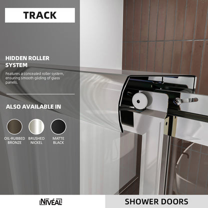 Niveal Luminous 59 in. W x 56 in. H Sliding Framed Tub Door with Clear Tempered Glass 3_0c8e4900-1ddb-42c1-8e18-4302b412b520
