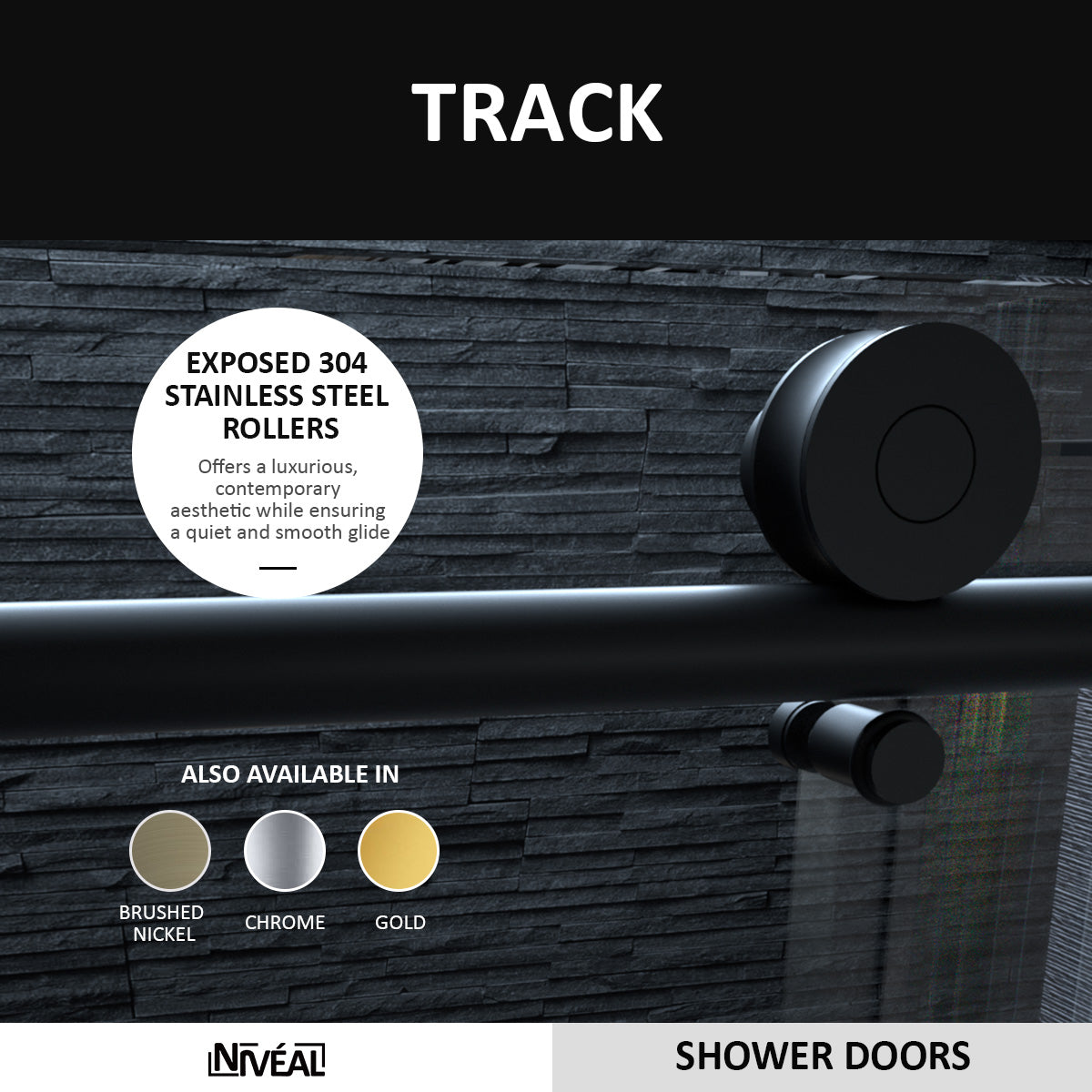 Niveal Ruhr 60 in. W x 76 in. H Sliding Semi-Frameless Shower Door with Clear Glass 3_0dc8c17b-e4b9-43e7-903f-1fc6da752ab9