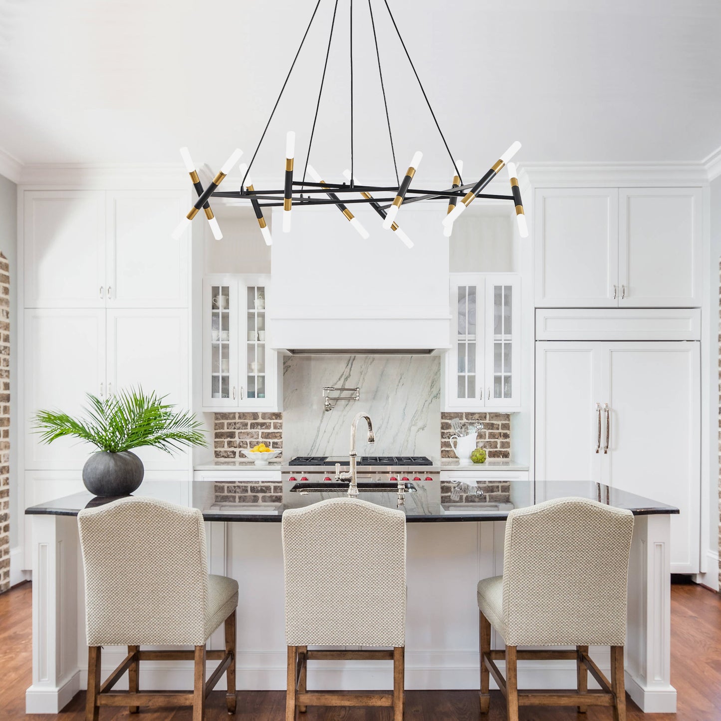 Taimei Cuprum 41 in. 20-Light Iron Modern Chandelier Fixture Branch Design