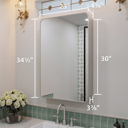 Nivorix NRFM Series Rectangular Aluminum Framed Medicine Cabinet with Mirror 3_10d91bdd-3d27-4e40-af77-8699398b99e6