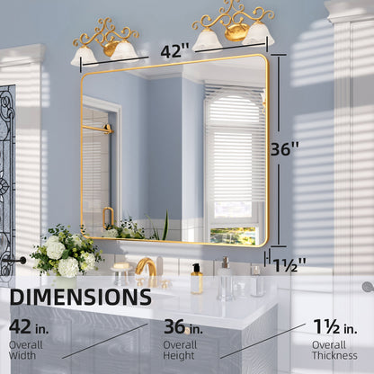 Nivorix NRSM Series Tempered Glass Brushed Nickel Rectangular Framed Wall Bathroom Vanity Mirror 3_2155db7c-6c2a-46b8-aa60-1044be4c505b