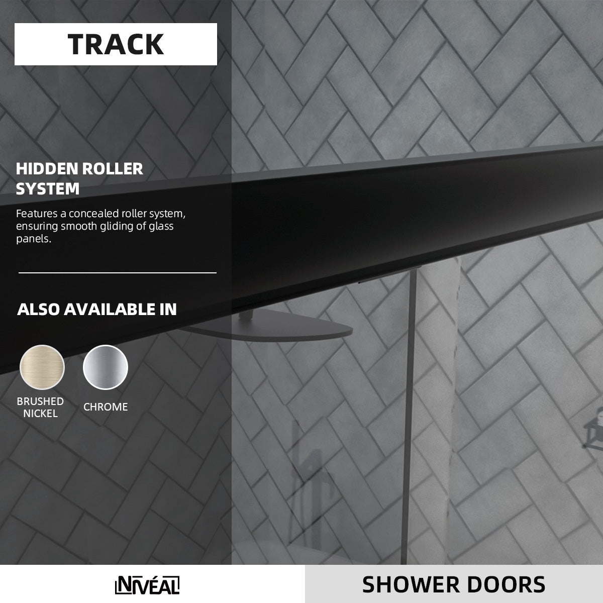 Niveal Bliss 60 in. W x 56 in. H Sliding Semi Frameless Tub Door with Clear Glass 3_25ef5b6b-9f14-41fd-92e3-d4f0ff07a110