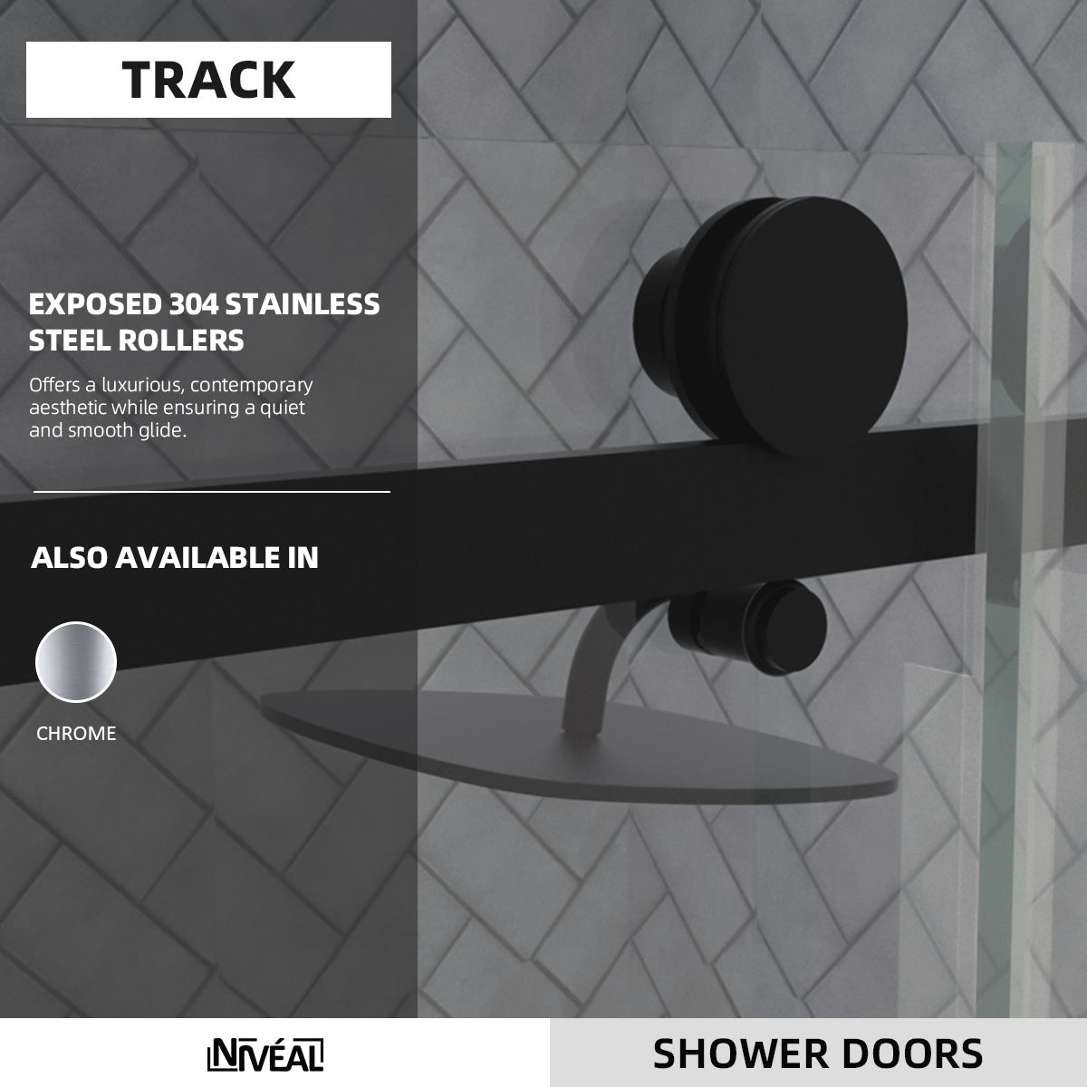 Niveal Vista 60 in. W x 60 in. H Sliding Semi-Frameless Tub Door with Clear Glass 3_40aaeec6-a984-4c06-b493-9662b1ed1650