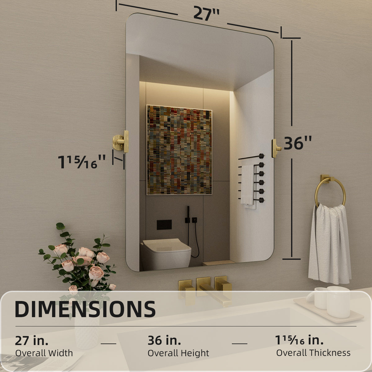 Nivorix NRKH Series Rectangular Framed Tilt Wall Mount Bathroom Vanity Mirror 3_443b55a3-6c85-4d75-ad20-3ea1eeeb5a52