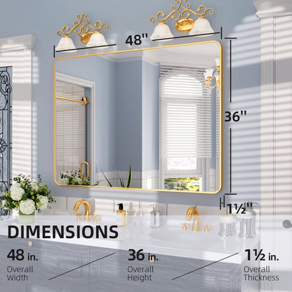 Nivorix NRSM Series Tempered Glass Brushed Nickel Rectangular Framed Wall Bathroom Vanity Mirror 3_4c1fe372-ac03-48b1-b355-d6da5ca5f2dc