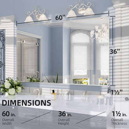 Nivorix NRSM Series Tempered Glass Brushed Nickel Rectangular Framed Wall Bathroom Vanity Mirror 3_53f09fd9-0aef-4995-b7d0-1b0e6db06bd4