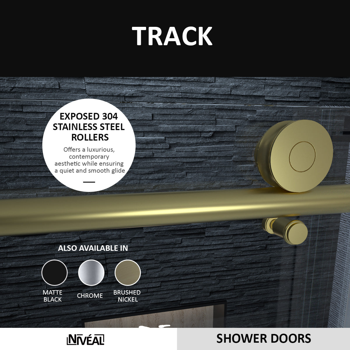 Niveal Ruhr 60 in. W x 76 in. H Sliding Semi-Frameless Shower Door with Clear Glass 3_5f47e6ed-2194-4c1d-8a91-c952317487c8