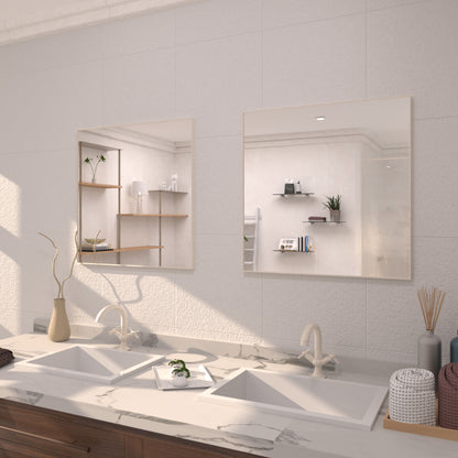 TaiMei 30 in. W x 30 in. H  Rectangular Framed Bathroom Vanity Mirror