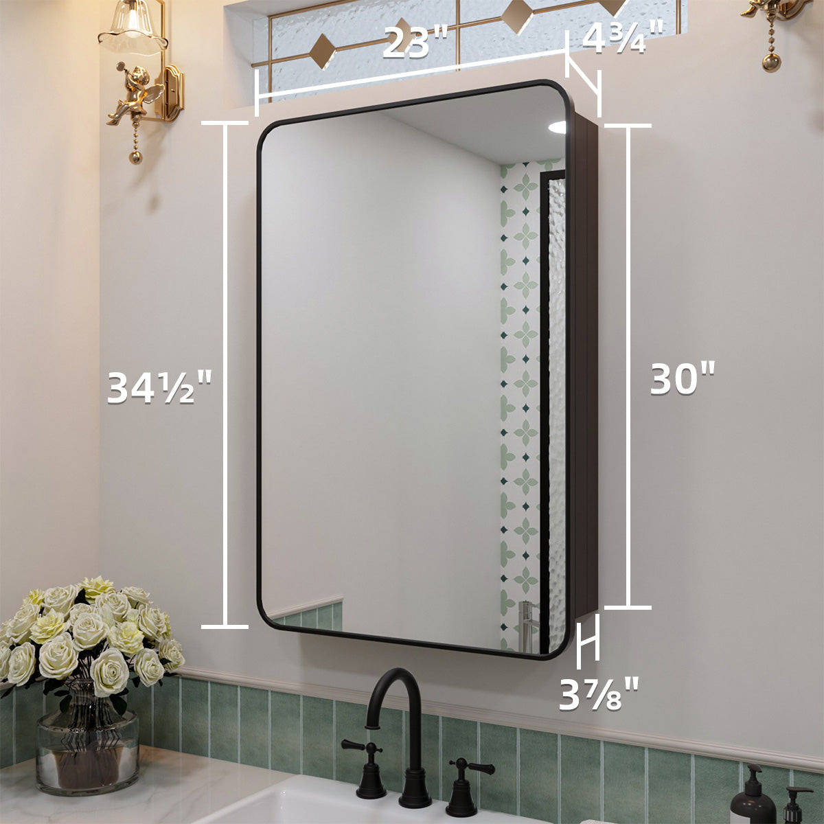 Nivorix NRFM Series Rectangular Aluminum Framed Medicine Cabinet with Mirror 3_6e4a2f35-ca1f-4746-8989-d8df7f1f3933
