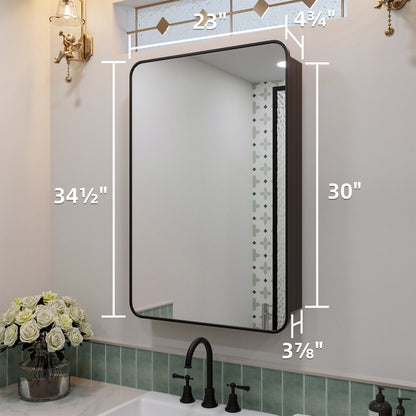 Nivorix NRFM Series Rectangular Aluminum Framed Medicine Cabinet with Mirror 3_6e4a2f35-ca1f-4746-8989-d8df7f1f3933