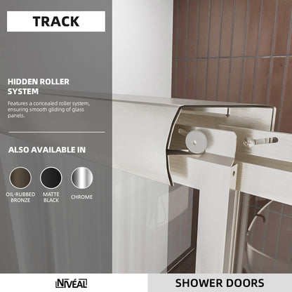 Niveal Luminous 59 in. W x 56 in. H Sliding Framed Tub Door with Clear Tempered Glass 3_73a793ff-de04-4f18-9a9e-56fdcfd9d68c