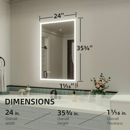 Nivorix NRMC Series Rectangular Frameless LED Wall Bathroom Vanity Mirror in Sleek Silver Finish 3_8323ff97-fdb2-450d-a4b5-aaa8e5dc6db5