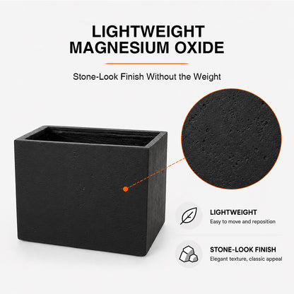 Herbora 21.5 in. Magnesium Oxide Planter Box for Indoor Outdoor Use