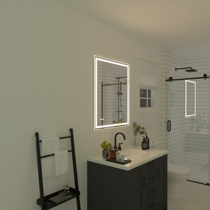Niveal LMT Series Rectangular Frameless LED Wall Bathroom Vanity Mirror