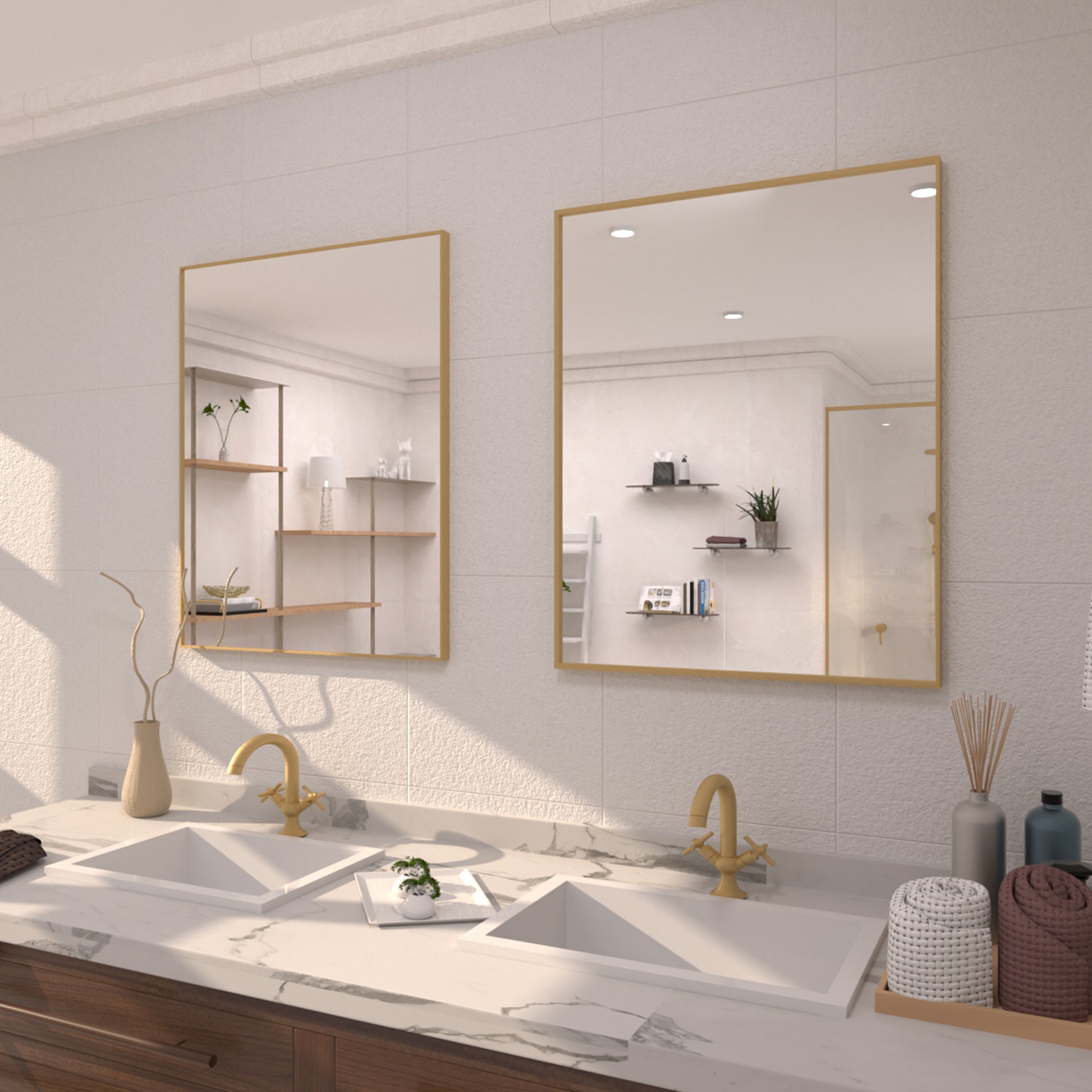 TaiMei 24 in. W x 30 in. H Rectangular Framed Bathroom Vanity Mirror 3_9248565e-c0c9-411d-9af8-1274b346eec5