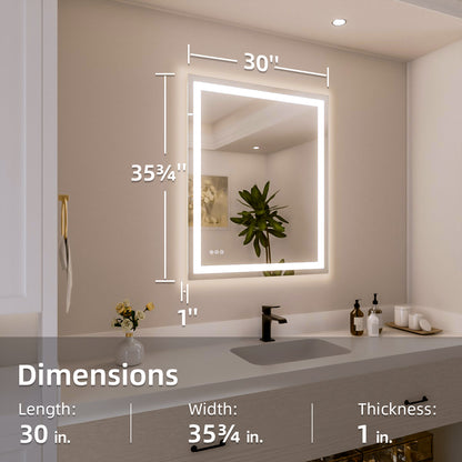 Nivorix NRPL Series Rectangular Frameless LED Wall Bathroom Vanity Mirror with Sleek Silver Finish 3_9f4f66d9-bd89-4c4c-8700-f79c22be8c68
