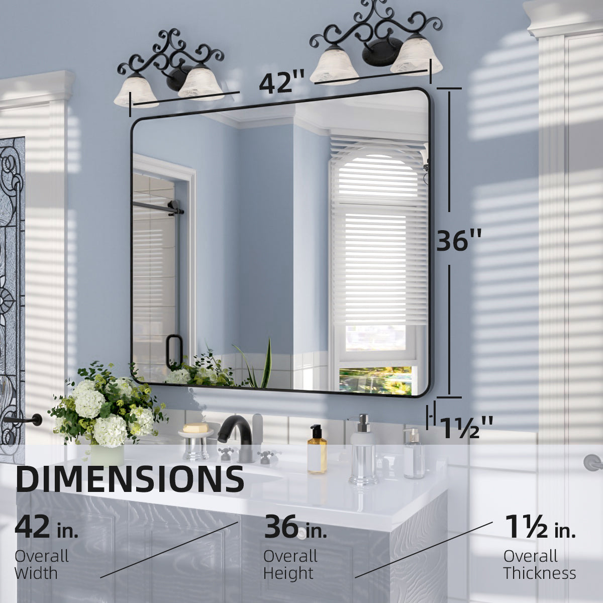 Nivorix NRSM Series Tempered Glass Brushed Nickel Rectangular Framed Wall Bathroom Vanity Mirror 3_a33cae3e-b3d5-4a9b-b1cf-f6198f9c3960