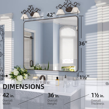Nivorix NRSM Series Tempered Glass Brushed Nickel Rectangular Framed Wall Bathroom Vanity Mirror 3_ae93e5ff-13f6-46ba-a151-323b0dea62b6