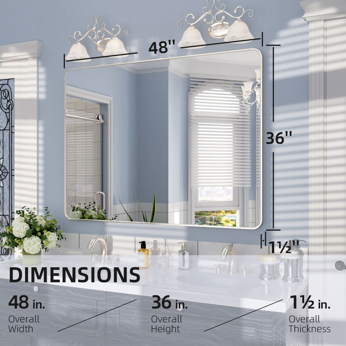 Nivorix NRSM Series Tempered Glass Brushed Nickel Rectangular Framed Wall Bathroom Vanity Mirror 3_b50af76e-fc77-4786-a04f-3c55435fcf0b