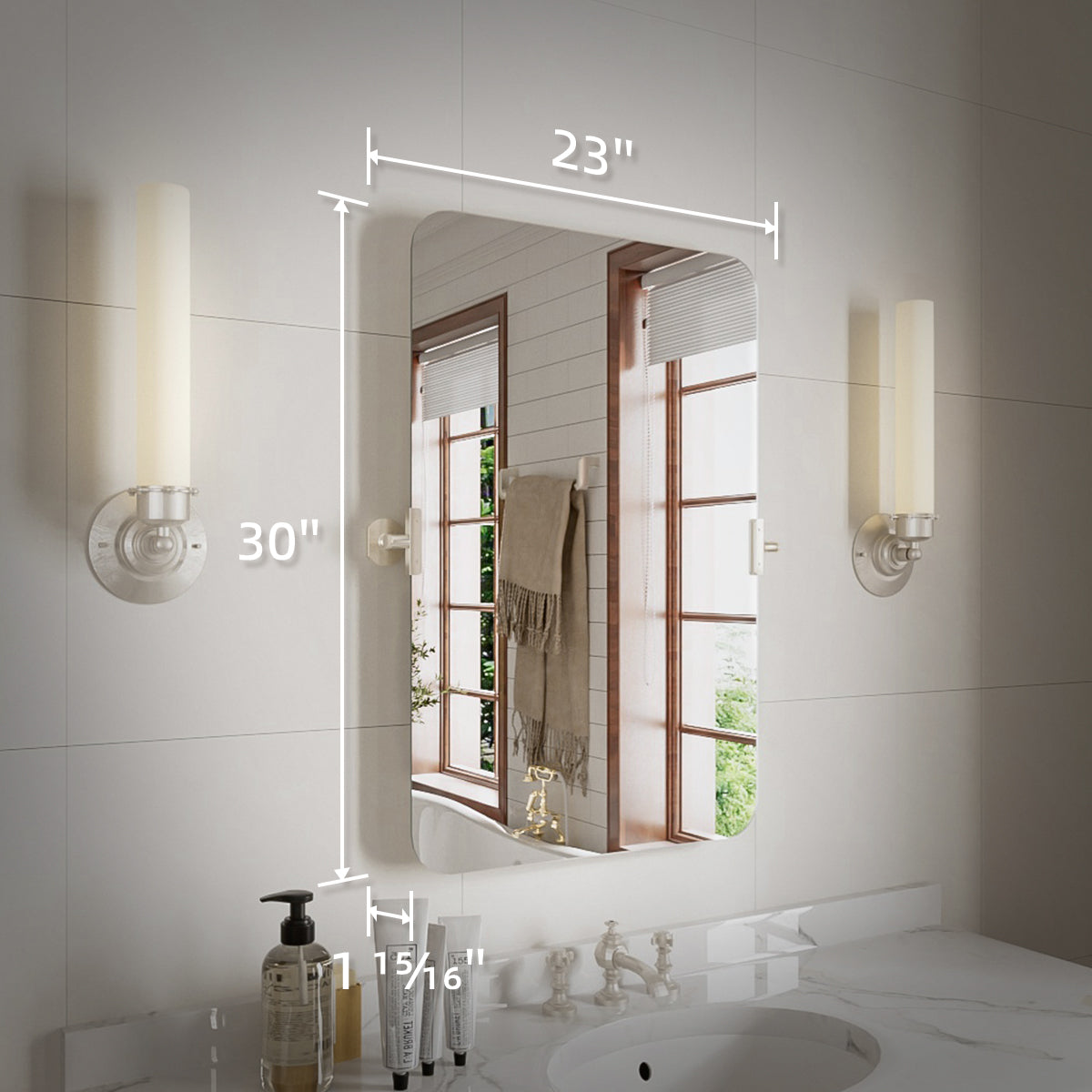 Niveal CM Series Rectangular Framed Tilt Wall Mount Bathroom Vanity Mirror 3_b5ec137a-7c93-4552-9b32-c2fcc9aa3c35