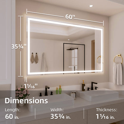 Nivorix NRMV Series Rectangular Frameless LED Wall Bathroom Vanity Mirror with Sleek Silver Finish 3_b96052cf-5c38-48f2-bba9-92cee6afebe7