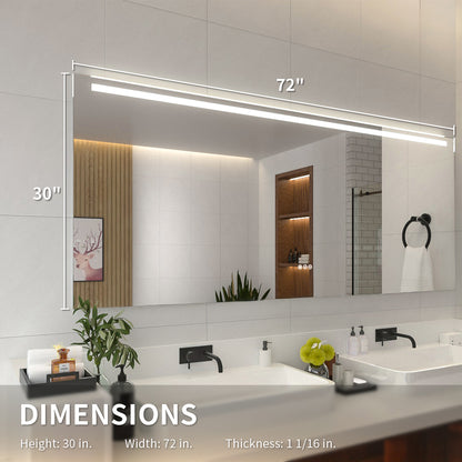 Niveal LMI01 Series Rectangular Frameless LED Wall Bathroom Vanity Mirror 3_bf2e0a63-af2e-4d2c-b805-a312306525f1