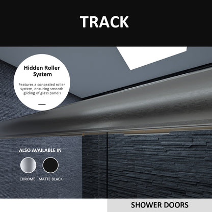 Niveal Ruhr 60 in. W x 56 in. H Sliding Semi Frameless Tub Door with Clear Glass 3_d0352609-664a-4a76-ab02-085a9fc5a610