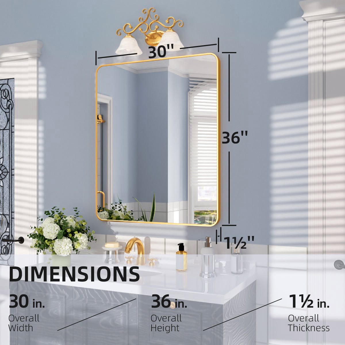 Nivorix NRSM Series Tempered Glass Brushed Nickel Rectangular Framed Wall Bathroom Vanity Mirror 3_d6e9026f-770c-4c1d-ae91-f41f017be9e3