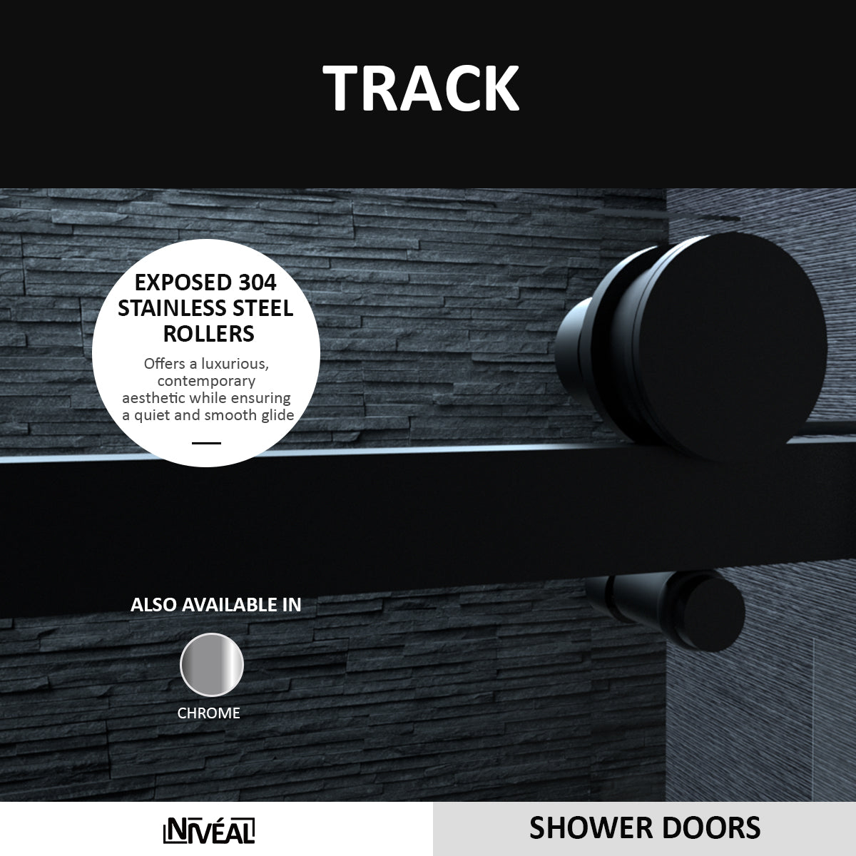 Niveal Essen 60 in. W x 60 in. H Sliding Semi-Frameless Tub Door in Matte Black Finish 3_dabf6c2c-bd6a-4f72-8974-b2623af5e751