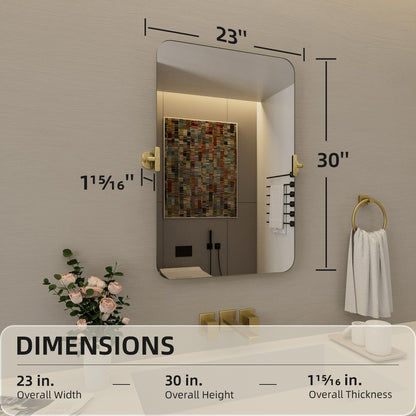 Nivorix NRKH Series Rectangular Framed Tilt Wall Mount Bathroom Vanity Mirror 3_ec13cae3-292b-4381-9e2b-20dd11a13de5