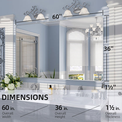 Nivorix NRSM Series Tempered Glass Brushed Nickel Rectangular Framed Wall Bathroom Vanity Mirror 3_ec3a85aa-cf9c-40c9-8e24-ba3807a325d7