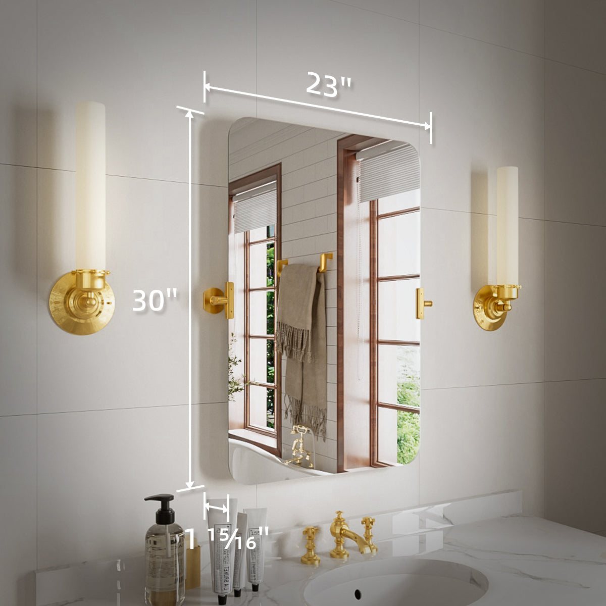 Niveal CM Series Rectangular Framed Tilt Wall Mount Bathroom Vanity Mirror 3_f7001363-6b24-4bba-aa29-e29a6d874b6a