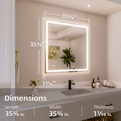 Nivorix NRMU Series Rectangular Frameless LED Wall Bathroom Vanity Mirror with Sleek Silver Finish 3_fba25306-9224-447c-b345-58eaa8c2017f