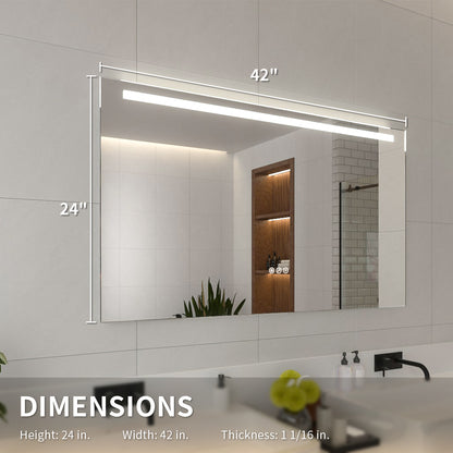 Niveal LMI01 Series Rectangular Frameless LED Wall Bathroom Vanity Mirror 3_fd96531f-4c23-44e8-a895-11a0c52a4c6f