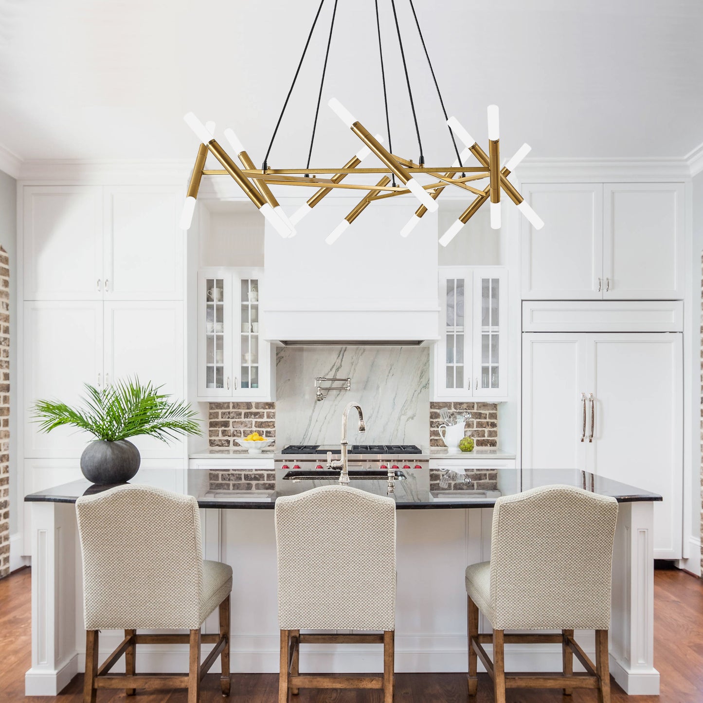 Taimei Cuprum 41 in. 20-Light Iron Modern Chandelier Fixture Branch Design