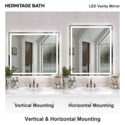 Swarm Rectangular Frameless Radar LED Wall Bathroom Vanity Mirror 4236-12_3901f308-d2de-4f05-927a-3f2fa5c5b89e