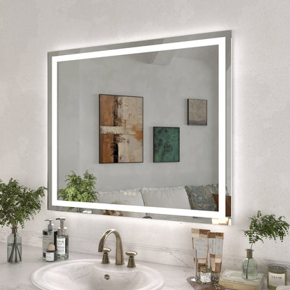 Swarm Rectangular Frameless Radar LED Wall Bathroom Vanity Mirror 4236-2