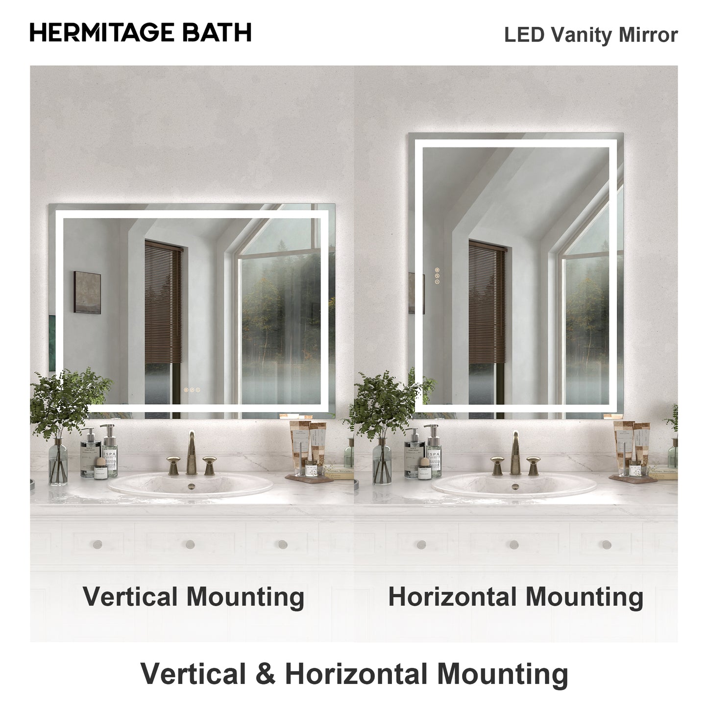 Swarm Rectangular Frameless Radar LED Wall Bathroom Vanity Mirror 4836-12_eeecc0b2-8a5f-4a75-9778-e99af59829ec