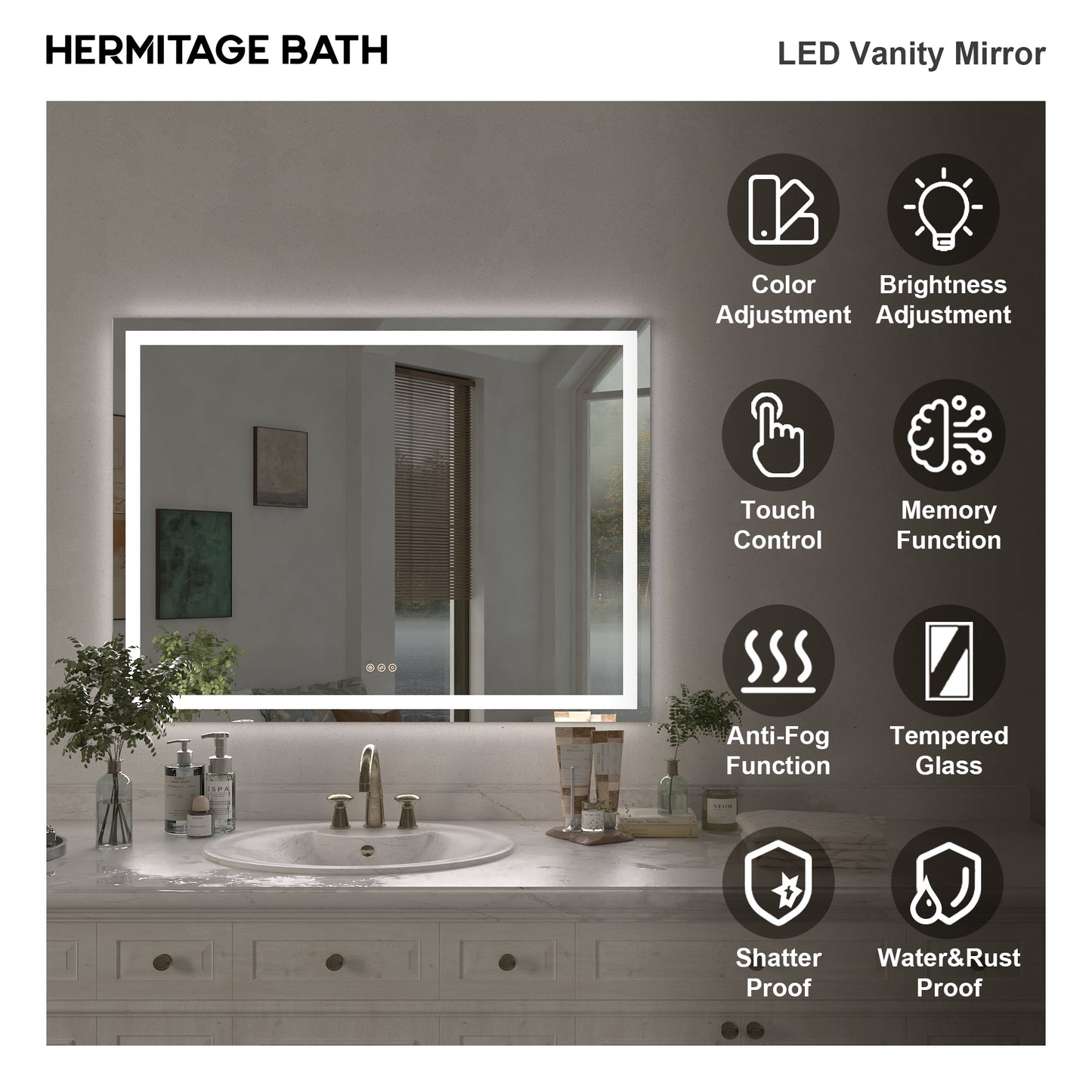 Swarm Rectangular Frameless Radar LED Wall Bathroom Vanity Mirror 4836-3_da7fa155-b1ff-4380-b596-6b6832178f44