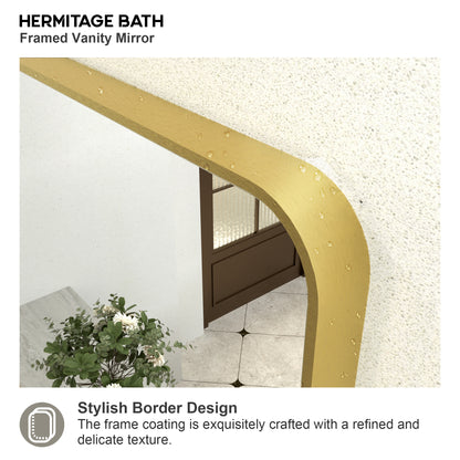 Zyphi 48 in. W x 36 in. H Rectangular Framed Wall Bathroom Vanity Mirror