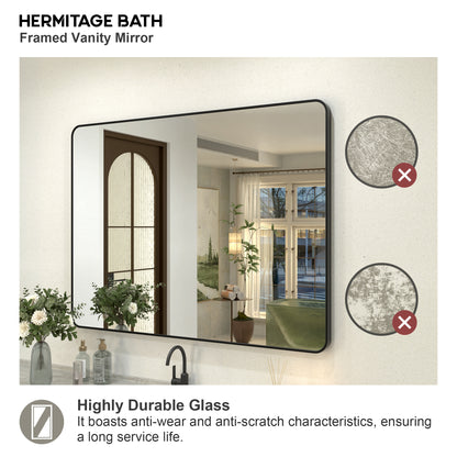 Kielo 48 in. W x 36 in. H Rectangular Framed Wall Bathroom Vanity Mirror
